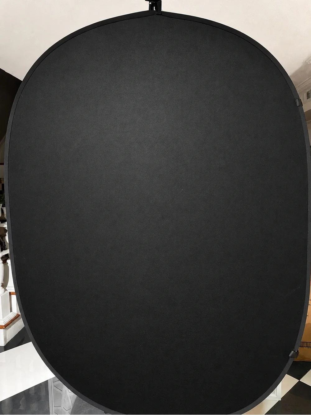 KATE 5x6.5ft Collapsible Reversible Black White Photography Backdrop
